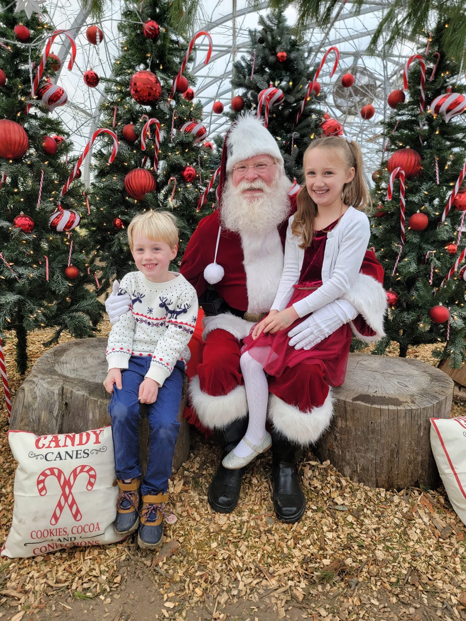 Santa with kids